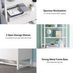 Aktenschrank mit 2 Schubladen, moderner Aktenschrank mit Druckerablage und Schloss