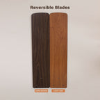 52-Zoll-Deckenventilator aus Holz, wendbar, 5 Flügel, 3 Leuchten, mit Fernbedienung