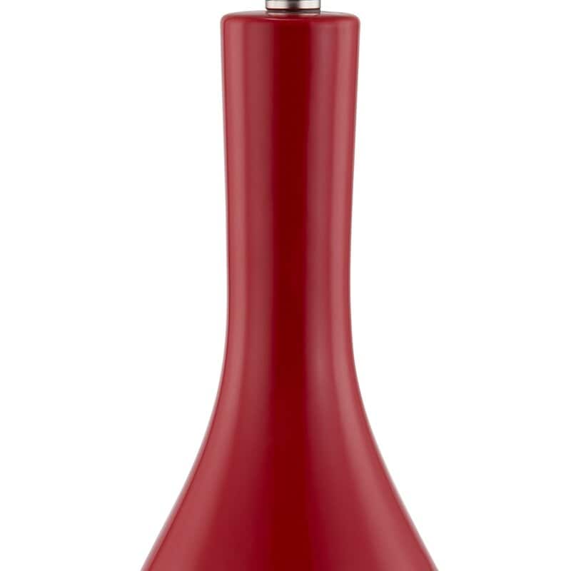 28,5 cm Keramik-Tischlampen-Set mit USB-Anschluss (2er-Set)