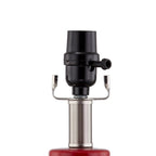 28,5 cm Keramik-Tischlampen-Set mit USB-Anschluss (2er-Set)