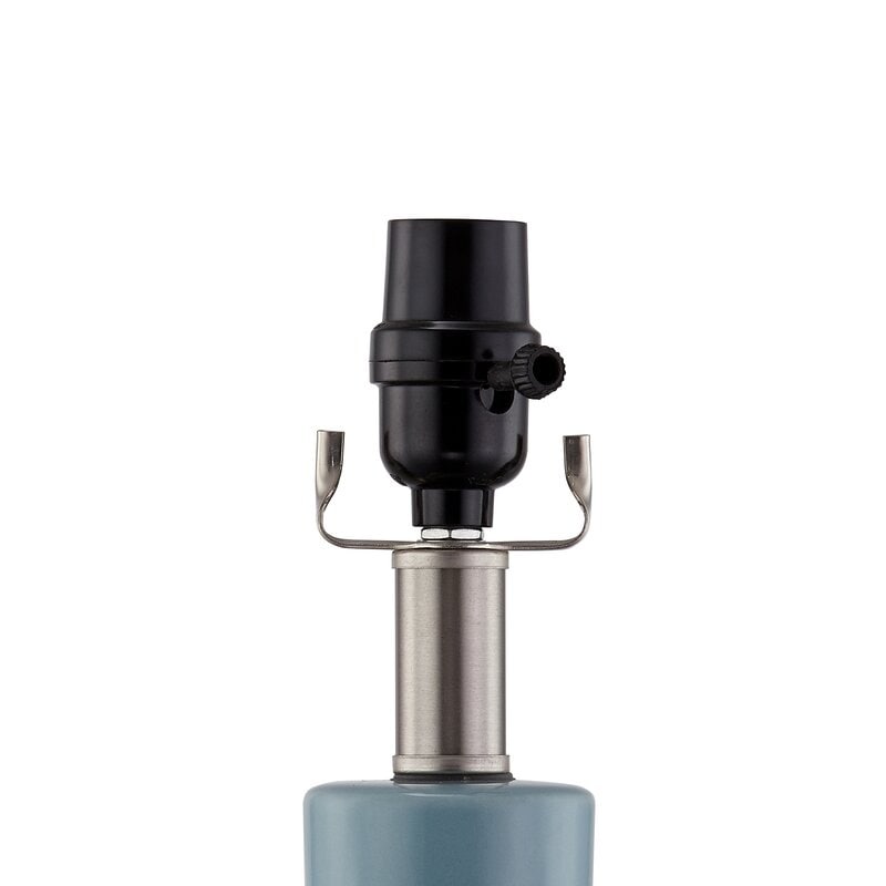 28,5 cm Keramik-Tischlampen-Set mit USB-Anschluss (2er-Set)