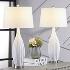 31 Standard Weiße Porzellan Tischlampen Set (2er Set) (2er Set)