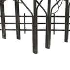 Wanddekoration „Feld der Bäume“ aus schwarzem Metall