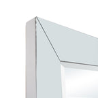 Ganzkörperspiegel in Holzoptik für klare, vollständige Spiegelung und ein verbessertes Raumambiente – Silber – Ganzkörper