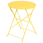 3-teiliges, klappbares Bistro-Set aus Metall, wetterbeständiges Sitzset für drinnen und draußen, für Terrasse, Garten