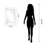 Rechteckiger, abgeschrägter HD-Wandspiegel in klarer Qualität für Badezimmer, Schminktisch und Schlafzimmer, 3 Größen