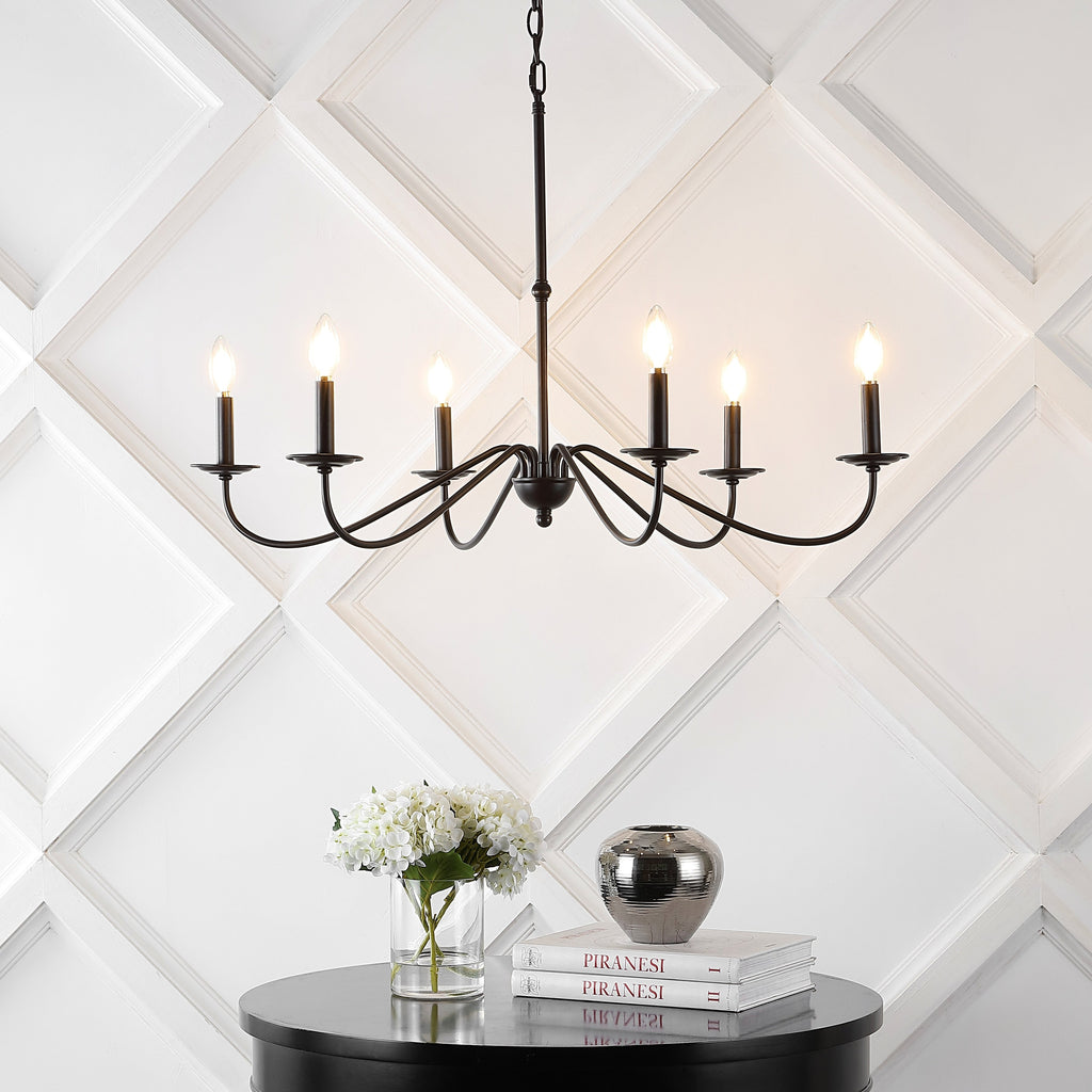 34,75 € 6-flammiger LED-Kronleuchter aus Eisen, von JONATHAN Y