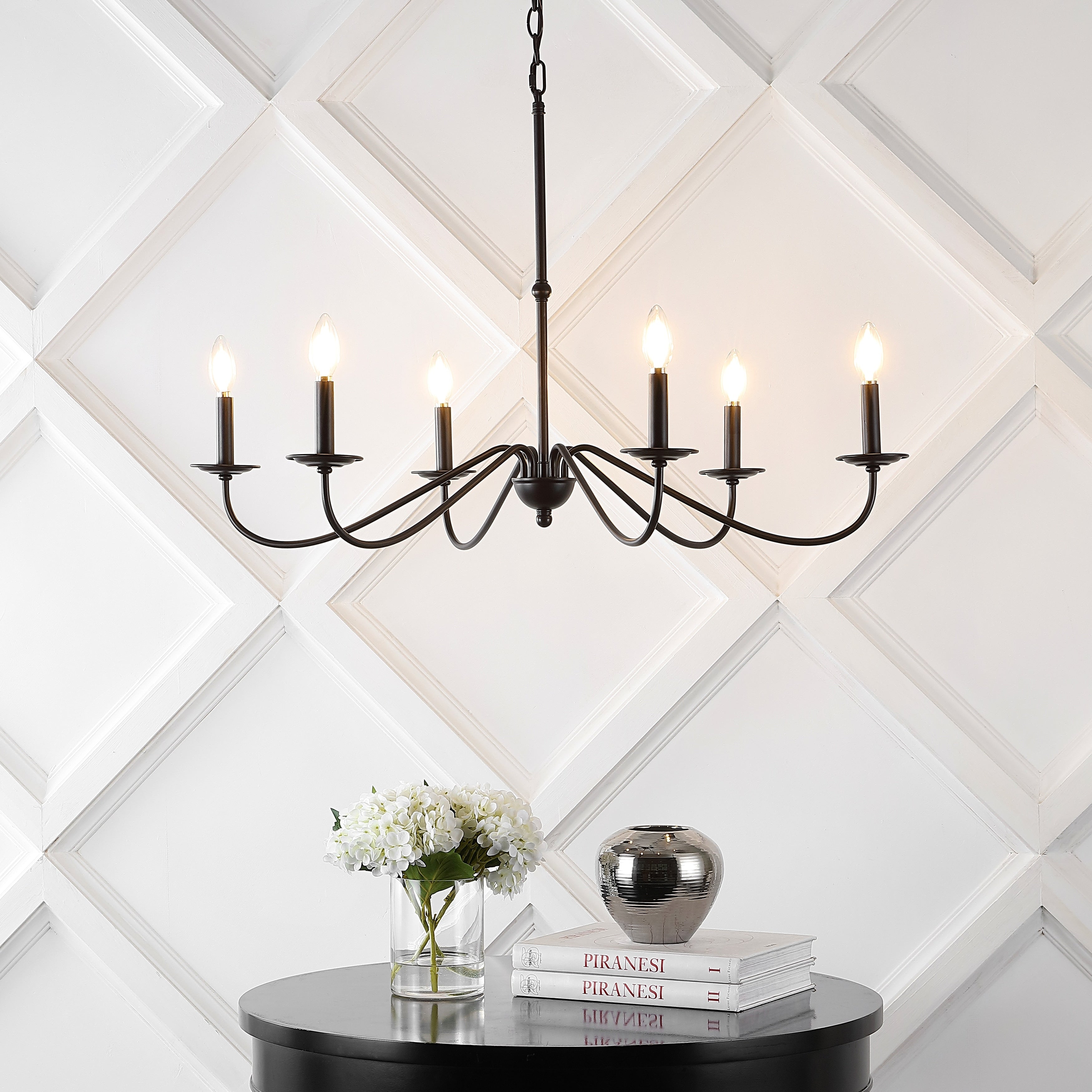 34,75 € 6-flammiger LED-Kronleuchter aus Eisen, von JONATHAN Y