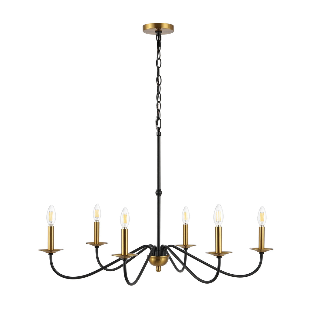 34,75 € 6-flammiger LED-Kronleuchter aus Eisen, von JONATHAN Y