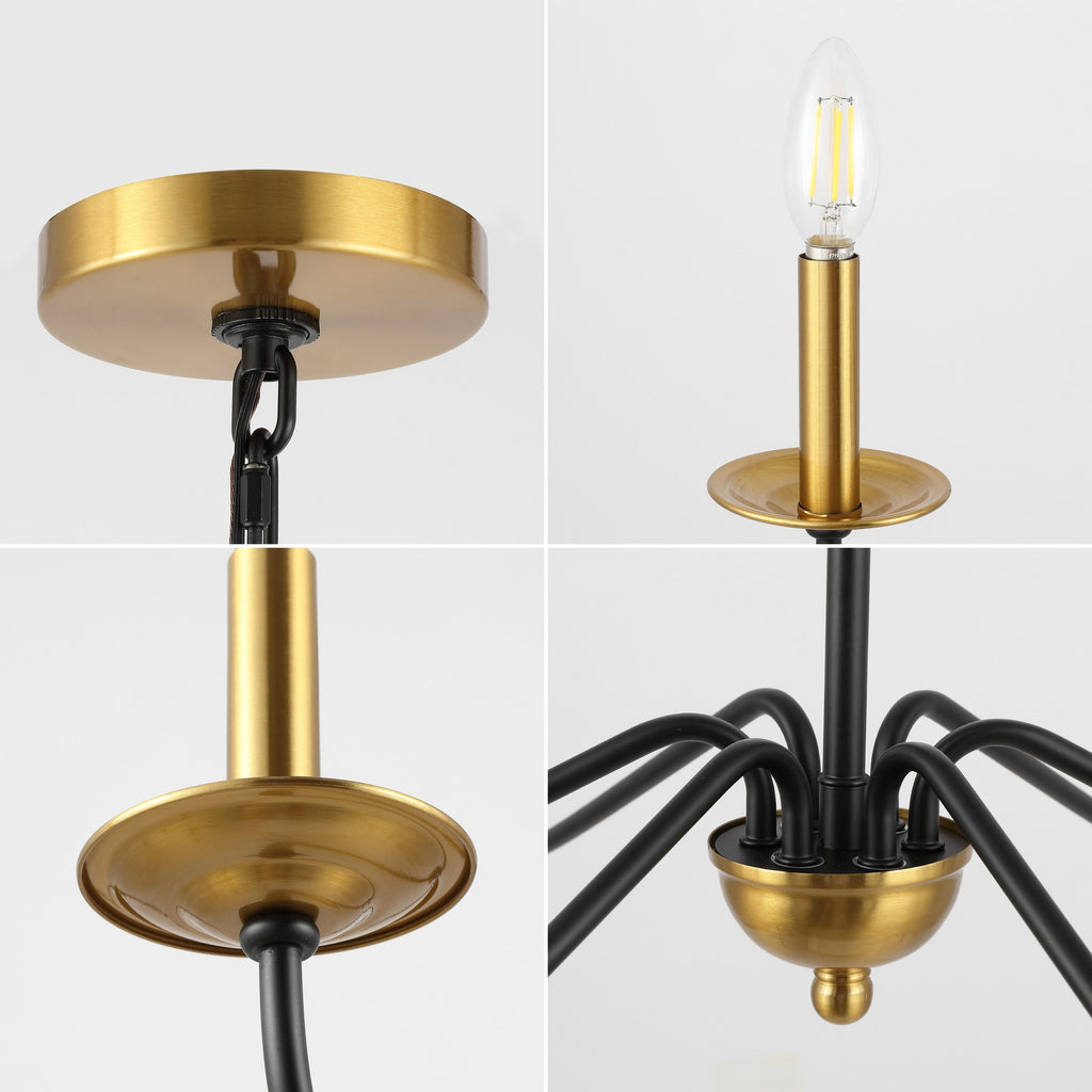 34,75 € 6-flammiger LED-Kronleuchter aus Eisen, von JONATHAN Y