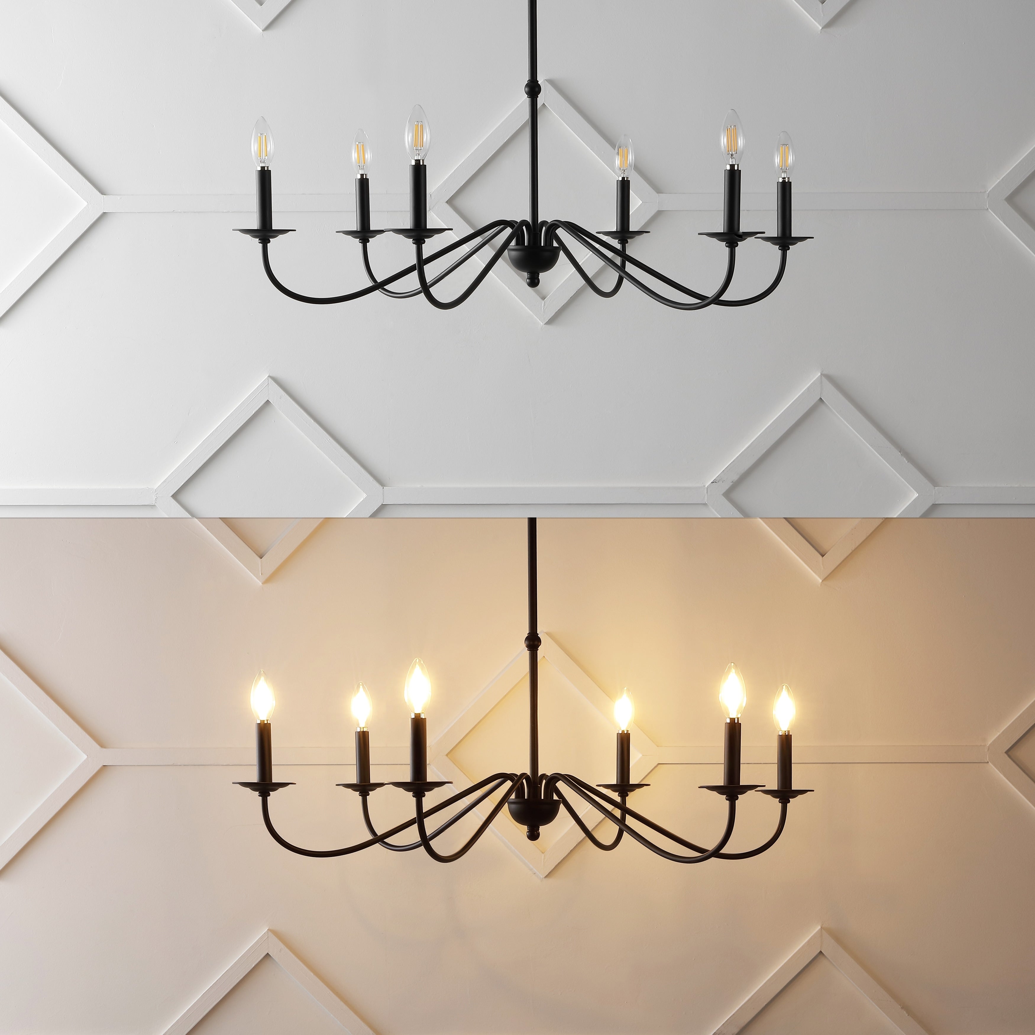 34,75 € 6-flammiger LED-Kronleuchter aus Eisen, von JONATHAN Y