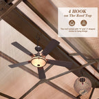 EROMMY Pavillon mit festem Dach, Pergola mit Doppeldach, Netz und Vorhängen, robuste Überdachung für Terrasse, Garten und Poolpartys