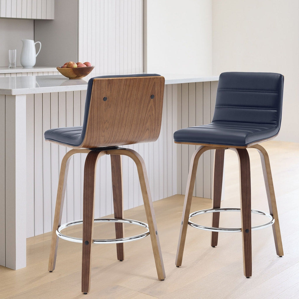 26/29 Barhocker/Tresenhocker aus Kunstleder, drehbar, 2er-/3er-Set