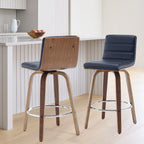 26/29 Barhocker/Tresenhocker aus Kunstleder, drehbar, 2er-/3er-Set