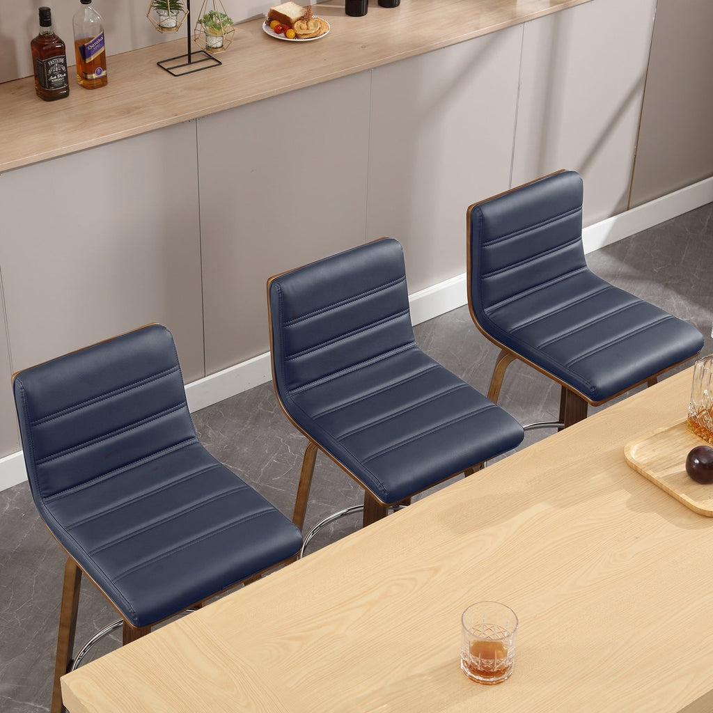 26/29 Barhocker/Tresenhocker aus Kunstleder, drehbar, 2er-/3er-Set