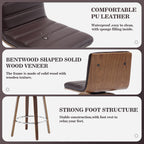 26/29 Barhocker/Tresenhocker aus Kunstleder, drehbar, 2er-/3er-Set