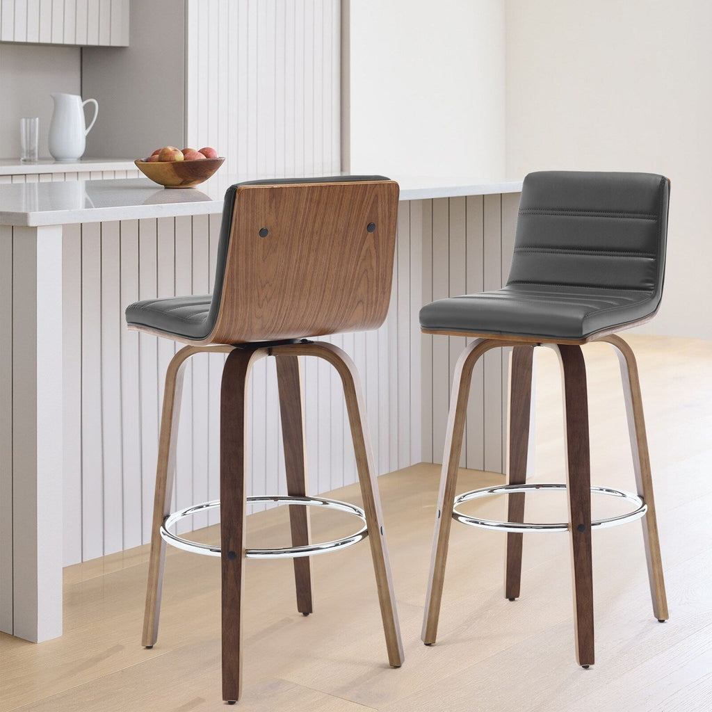 26/29 Barhocker/Tresenhocker aus Kunstleder, drehbar, 2er-/3er-Set