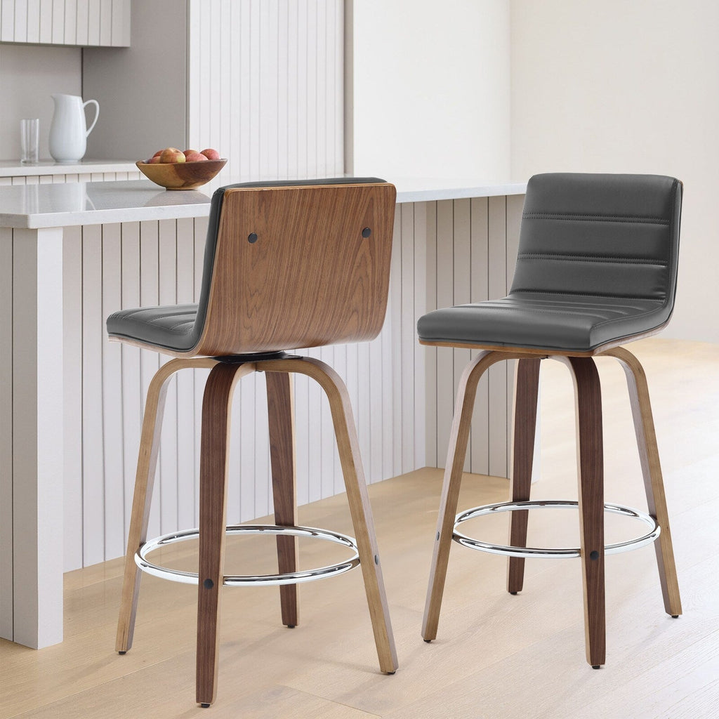 26/29 Barhocker/Tresenhocker aus Kunstleder, drehbar, 2er-/3er-Set