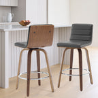 26/29 Barhocker/Tresenhocker aus Kunstleder, drehbar, 2er-/3er-Set