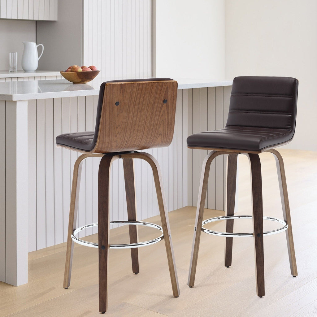 26/29 Barhocker/Tresenhocker aus Kunstleder, drehbar, 2er-/3er-Set