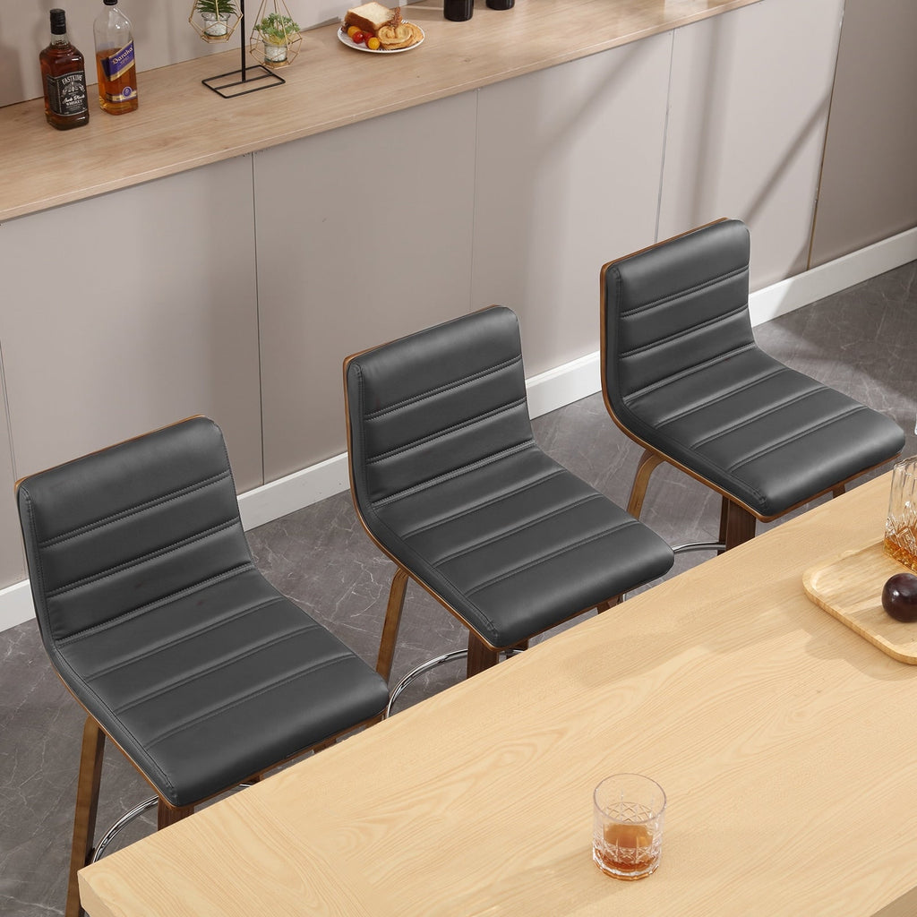 26/29 Barhocker/Tresenhocker aus Kunstleder, drehbar, 2er-/3er-Set