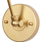 2er-Set moderne Schwenkarmleuchten, verstellbare, festverdrahtete Wandleuchten mit Stecker