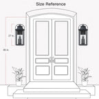Brits Schwarze Außenwandlaterne