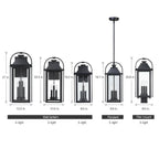 Brits Schwarze Außenwandlaterne
