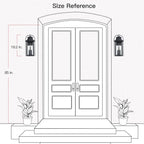 Brits Schwarze Außenwandlaterne