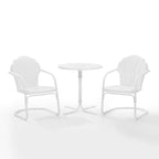 Crosley Tulip 3-teiliges Bistro-Set für den Außenbereich – 98 cm B x 29 cm T x 32,88 cm H
