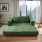 70,87 Gepolstertes Schlafsofa, ausziehbarer Sessel, bequemes Sofa für Wohnzimmer und Schlafzimmer, Chenille-Stoff