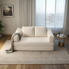 70,87 Gepolstertes Schlafsofa, ausziehbarer Sessel, bequemes Sofa für Wohnzimmer und Schlafzimmer, Chenille-Stoff