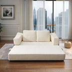 70,87 Gepolstertes Schlafsofa, ausziehbarer Sessel, bequemes Sofa für Wohnzimmer und Schlafzimmer, Chenille-Stoff