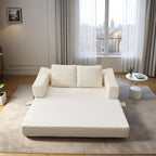 70,87 Gepolstertes Schlafsofa, ausziehbarer Sessel, bequemes Sofa für Wohnzimmer und Schlafzimmer, Chenille-Stoff