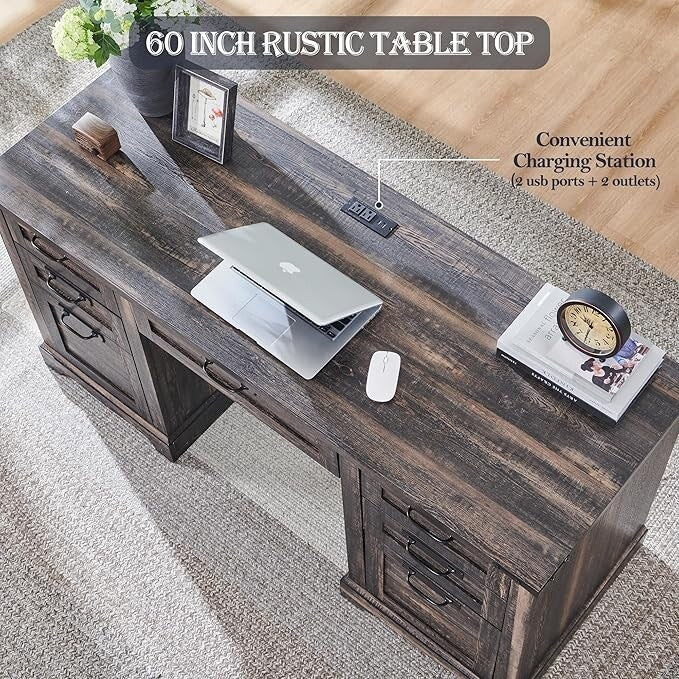 60 Schreibtische im Landhausstil, Schreibtische aus Holz für das Homeoffice, Computertische