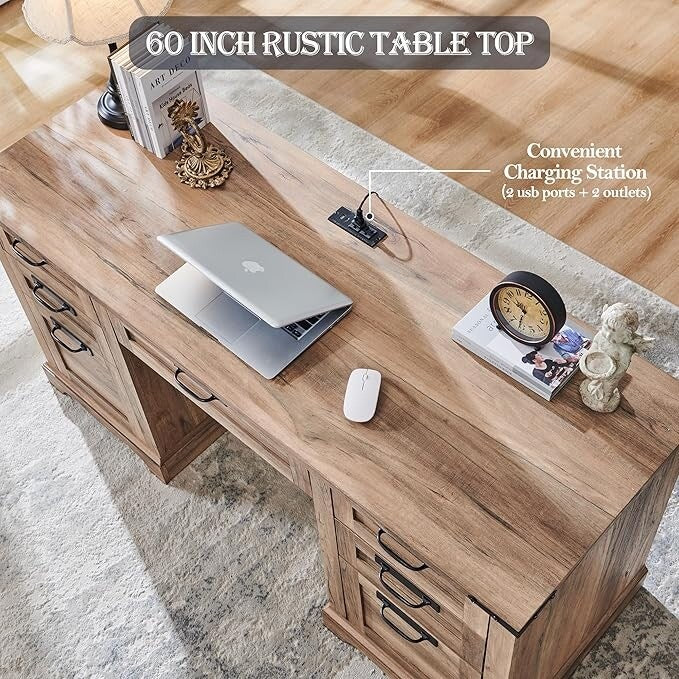 60 Schreibtische im Landhausstil, Schreibtische aus Holz für das Homeoffice, Computertische