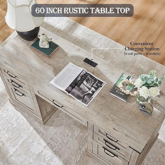 60 Schreibtische im Landhausstil, Schreibtische aus Holz für das Homeoffice, Computertische