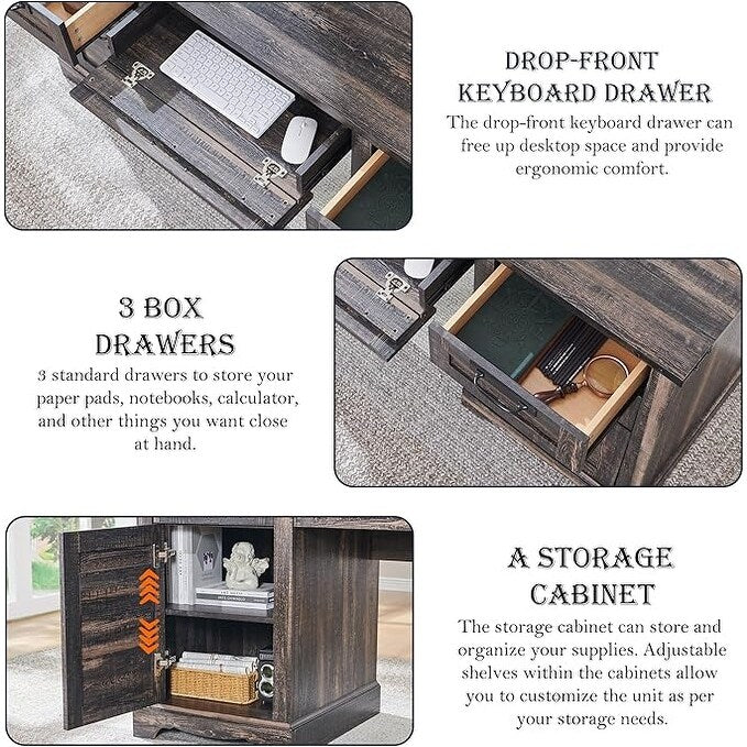 60 Schreibtische im Landhausstil, Schreibtische aus Holz für das Homeoffice, Computertische