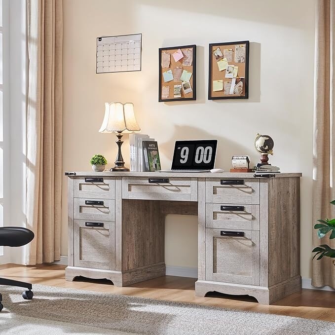 60 Schreibtische im Landhausstil, Schreibtische aus Holz für das Homeoffice, Computertische