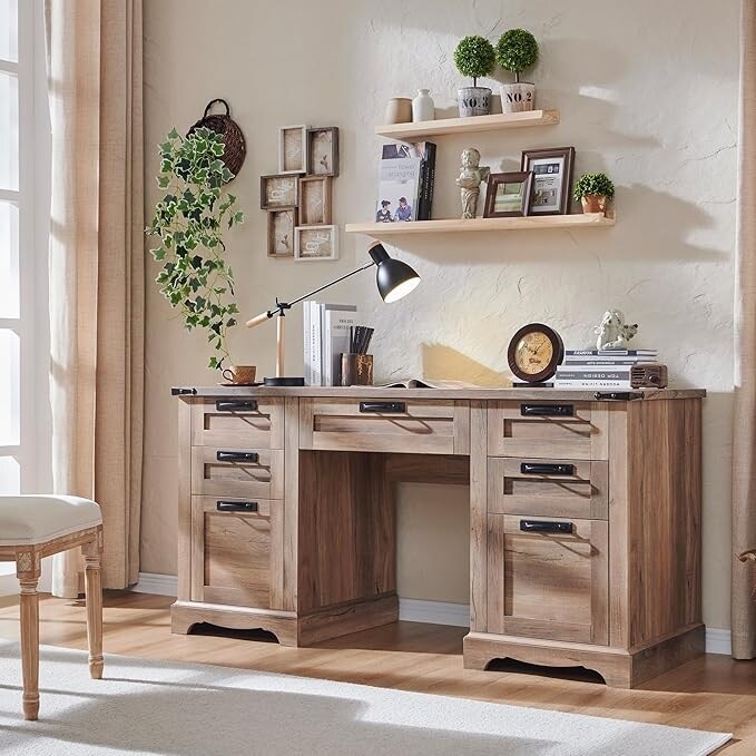 60 Schreibtische im Landhausstil, Schreibtische aus Holz für das Homeoffice, Computertische