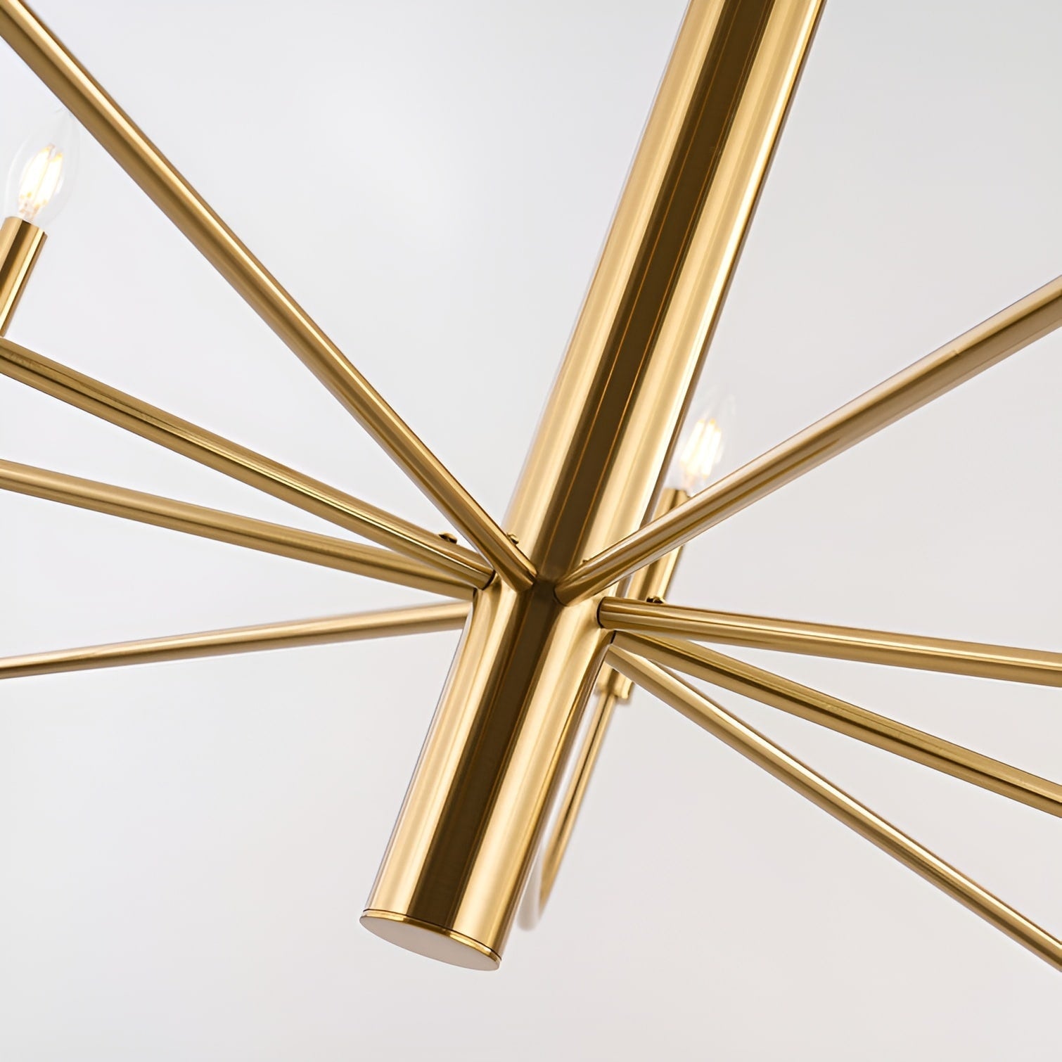 Minimalistischer Kerzenleuchter mit 15 Leuchten, 2-stufig, antikes Design – 48