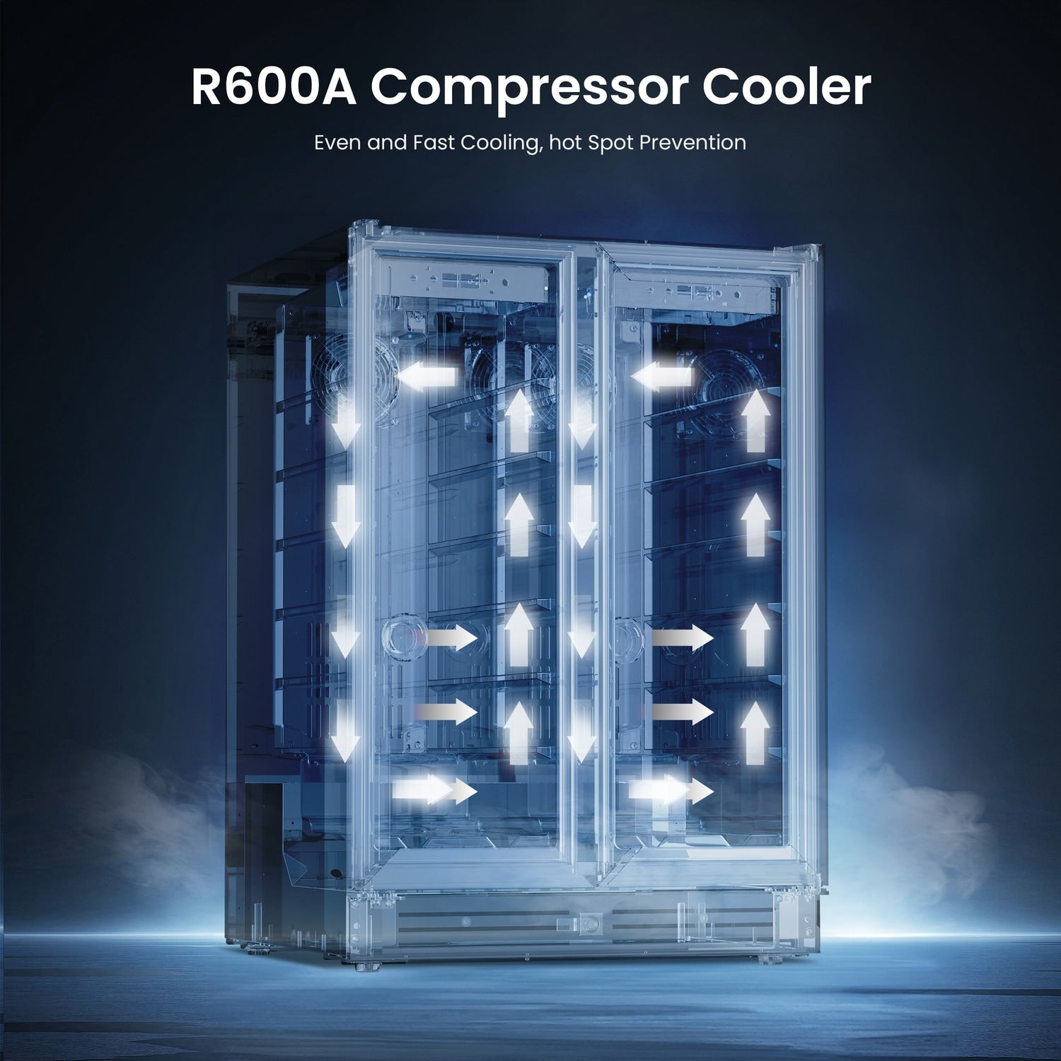 24-Zoll-Wein-/Getränkekühlschrank, 20 Flaschen/60 Dosen, Zweizonen-Kühlschrank – 24 Zoll