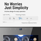 17 Zoll (43 cm) Weinkühlschrank für 28 Flaschen, Edelstahl-Weinkühler für den privaten und gewerblichen Gebrauch