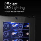 17 Zoll (43 cm) Weinkühlschrank für 28 Flaschen, Edelstahl-Weinkühler für den privaten und gewerblichen Gebrauch