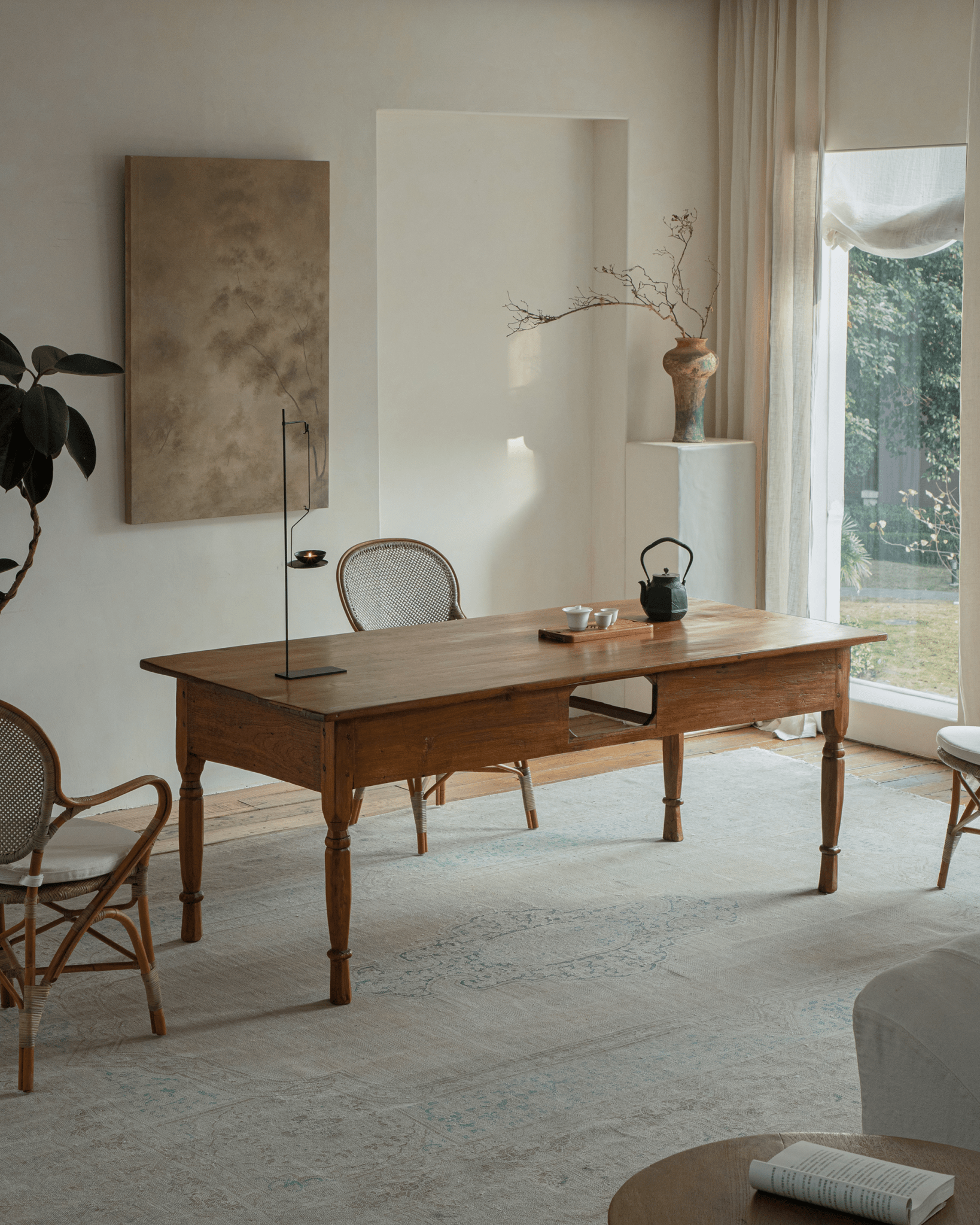 Indonesian Vintage Teak Wood Tables