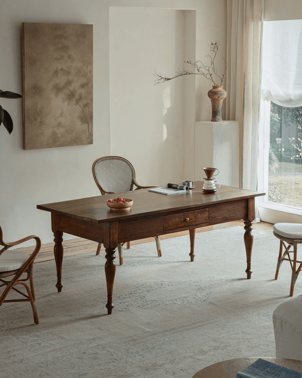 Indonesische Vintage-Teakholztische