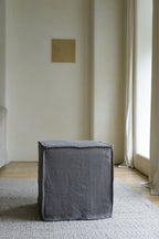 Cube Leinen-Ottomane