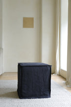 Cube Leinen-Ottomane